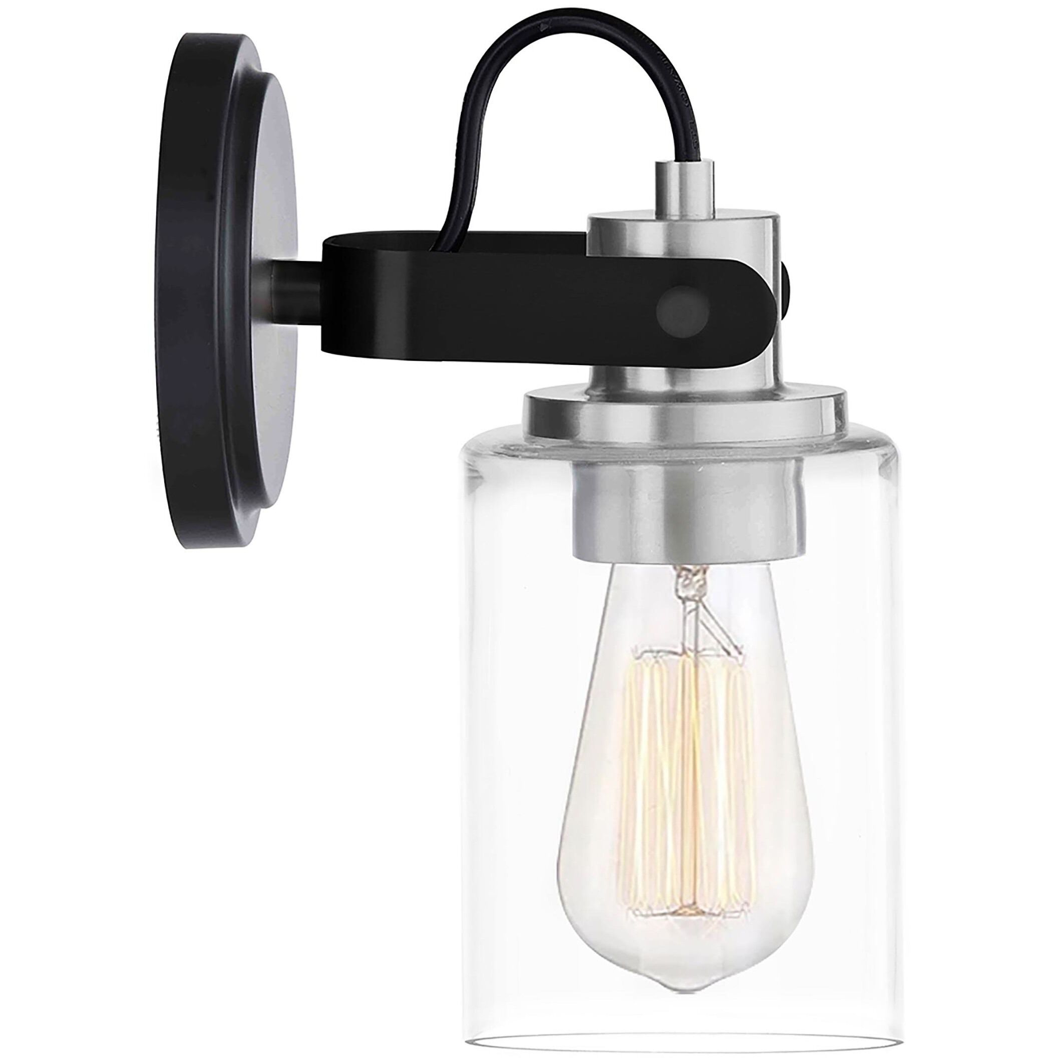 Fusion Collection - Brooklyn Family 4.5 inch Matte Black Wall Sconce Wall Light