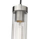 Beau 1 Light 4.75 inch Brushed Nickel Pendant Ceiling Light