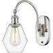 Ballston Cindyrella 1 Light 6 inch Polished Nickel Sconce Wall Light in Incandescent, Clear Glass