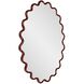 Cloud 36 X 24 inch Burgundy Mirror