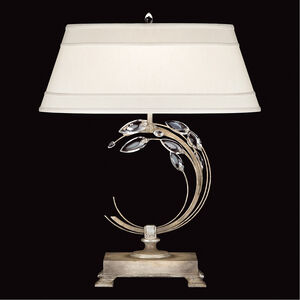 Crystal Laurel 31 inch 150.00 watt Silver Table Lamp Portable Light in No Shade