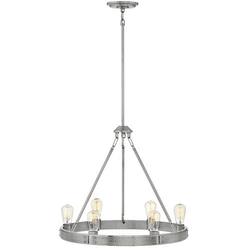 Everett 6 Light 24.5 inch Brushed Nickel Indoor Chandelier Ceiling Light