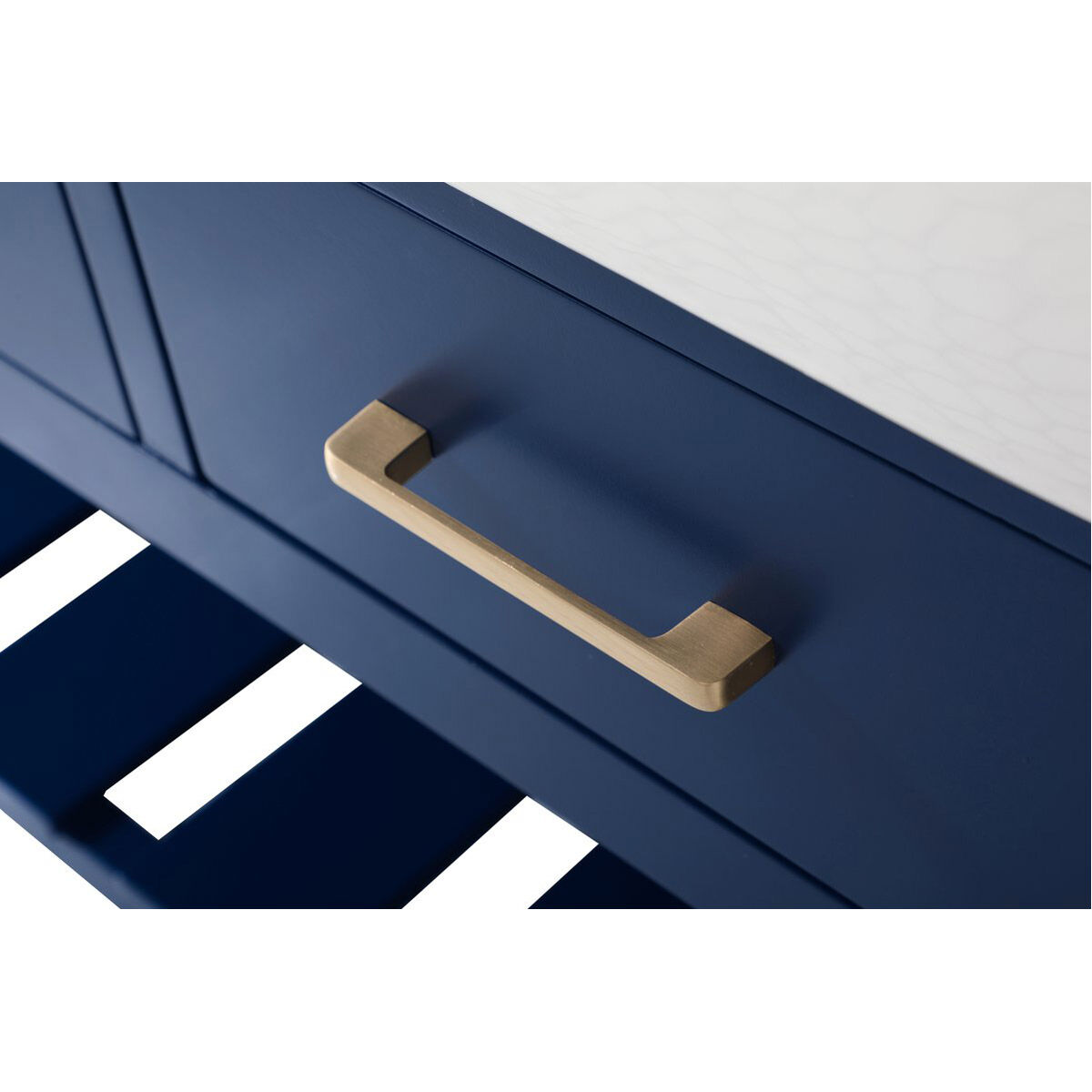 Clement 60 X 22 X 34.13 inch Blue Bathroom Vanity Cabinet