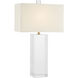 Clara 31 inch 150 watt Clear/Brass Table Lamp Portable Light