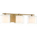 Seville 3 Light 22.75 inch Legacy Brass Vanity Wall Light