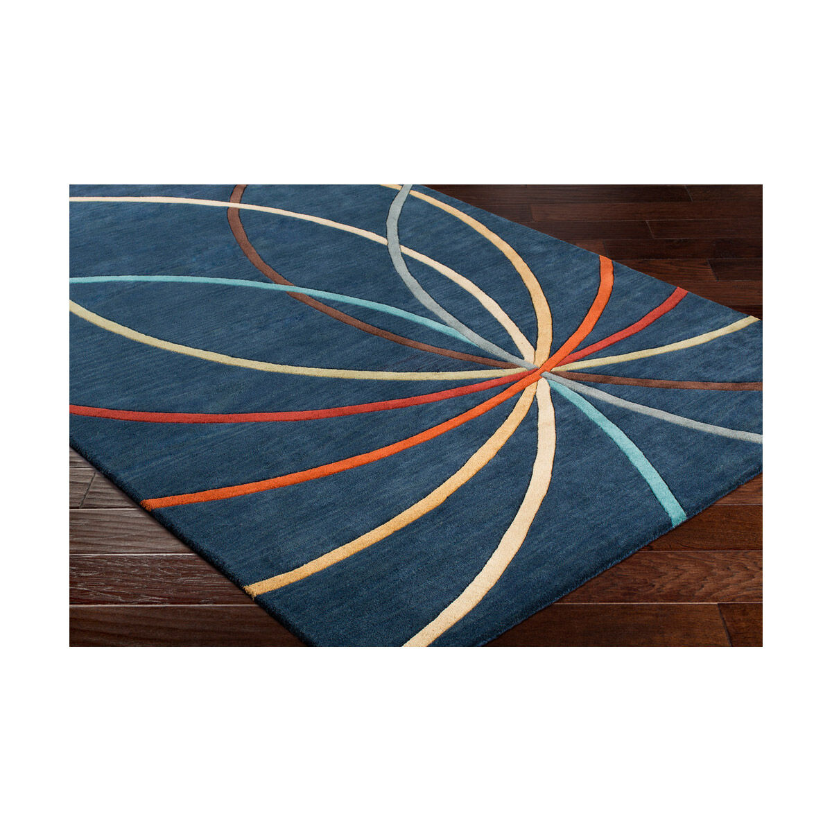 Philadelphia 180 X 144 inch Navy/Burnt Orange/Dark Red/Olive/Dark Brown/Teal Rugs, Rectangle