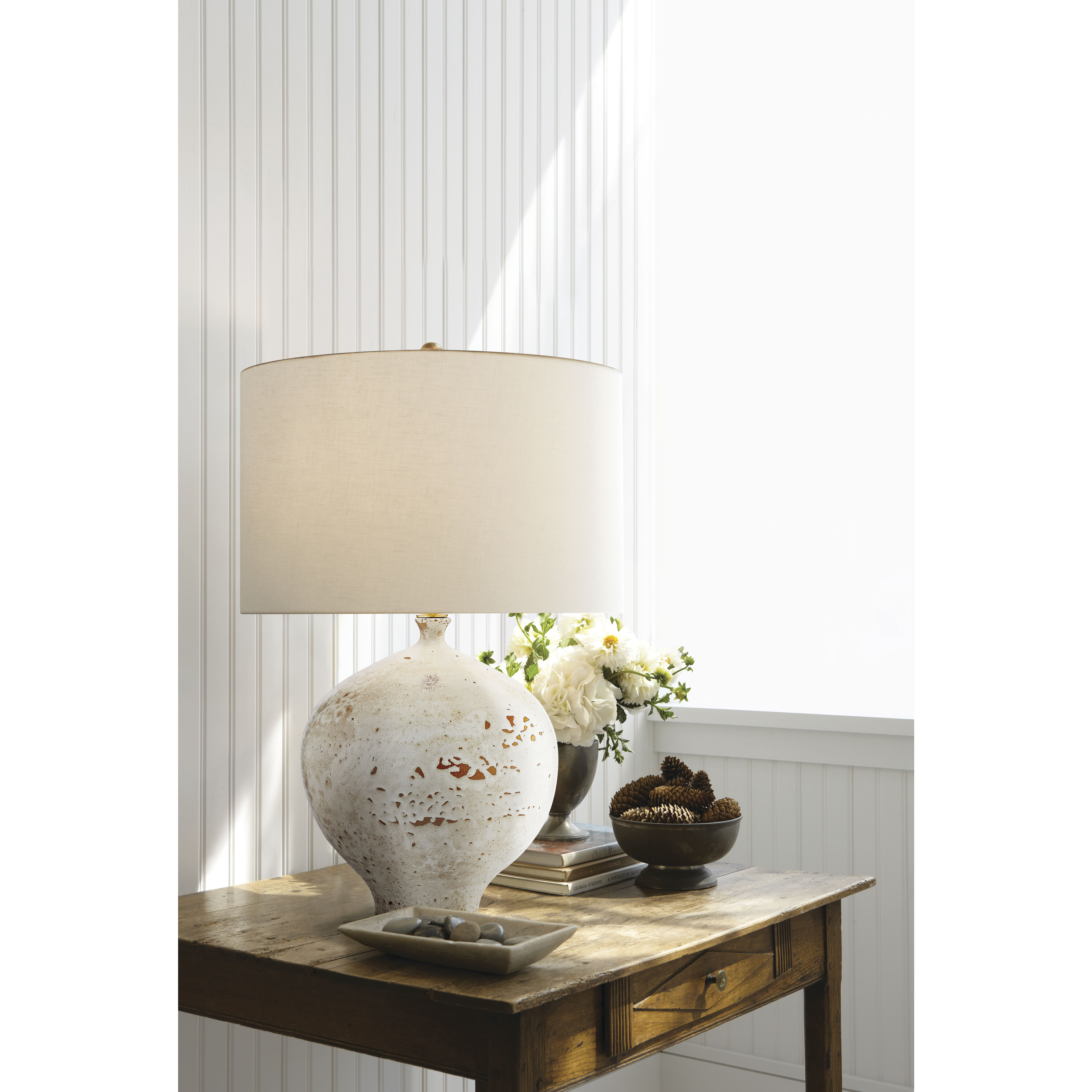 AERIN Gaios 30.5 inch 150.00 watt Pharaoh White Table Lamp Portable Light