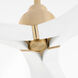 Bora Bora 62 inch Aged Brass with Studio White Blades Ceiling Fan