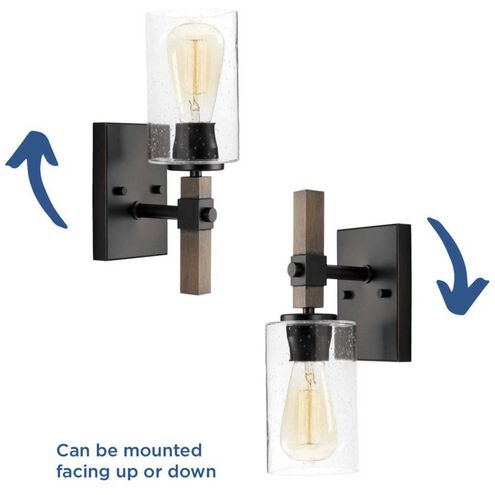 Barnes Mill 1 Light 5 inch Antique Bronze Bath Vanity Wall Light