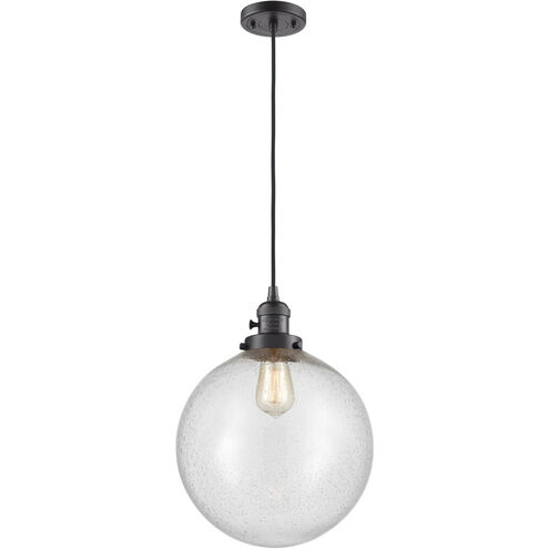 Franklin Restoration Beacon LED 12 inch Oil Rubbed Bronze Mini Pendant Ceiling Light