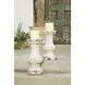 Jardin White Crackle Plant Stand