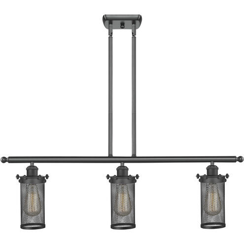 Austere Bleecker 3 Light 36 inch Brushed Satin Nickel Island Light Ceiling Light