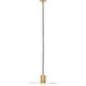 Sean Lavin Eaves LED Natural Brass Pendant Ceiling Light, Integrated LED