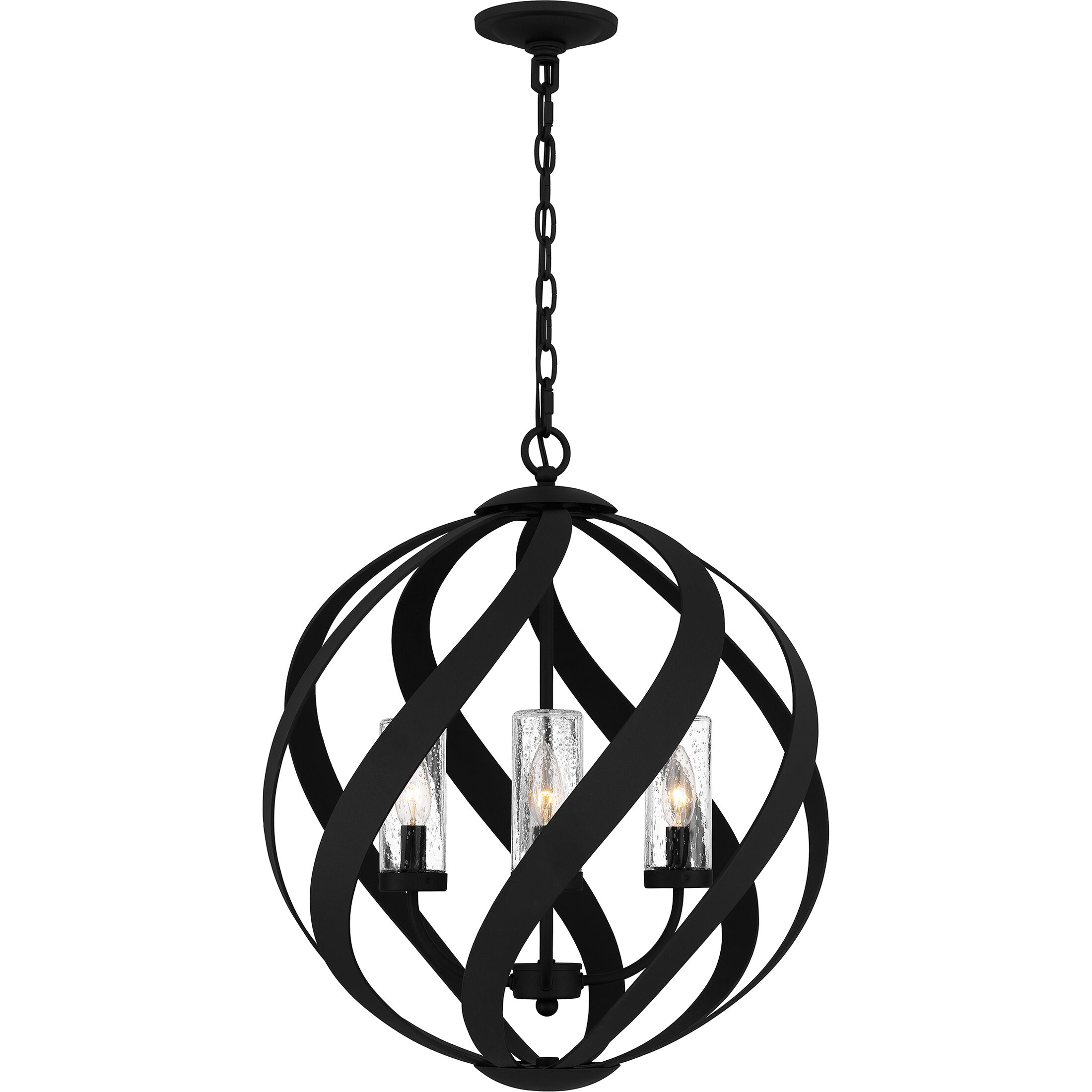Blacksmith 4 Light 19.5 inch Earth Black Outdoor Pendant