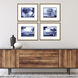 Scenic Blue and White Framed Art