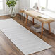 Hickory 96 X 30 inch Light Grey Rug, Runner