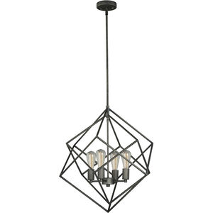 Rad LED 23.5 inch Warm Pewter Pendant Ceiling Light