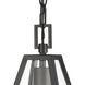 Tangent 1 Light 7 inch Matte Black Mini Pendant Ceiling Light