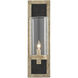 Charade 1 Light 5 inch Antique Silver Leaf Wall Sconce Wall Light