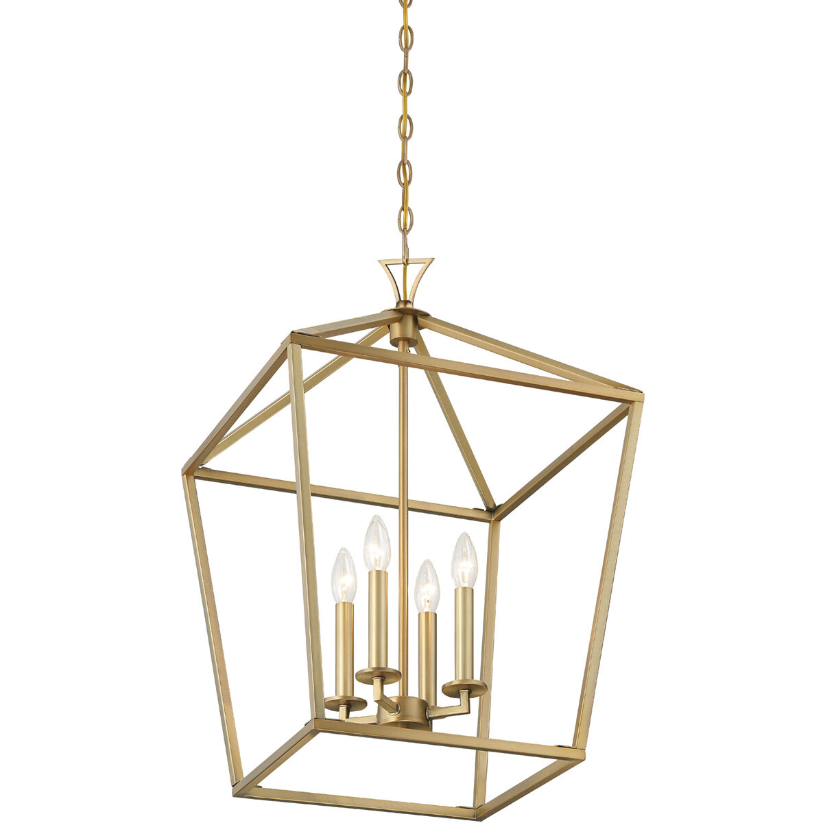 Townsend 4 Light 17 inch Warm Brass Pendant Ceiling Light, Essentials