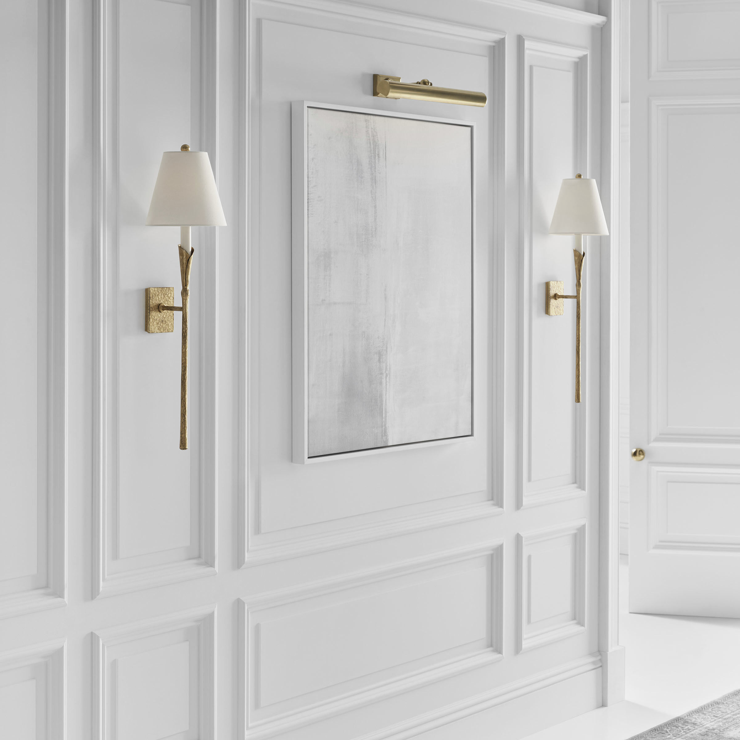 Chapman & Myers Aiden LED 8.5 inch Gilded Iron Tail Sconce Wall Light, Large