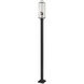 Sana 3 Light 120.25 inch Black Outdoor Post Mounted Fixture