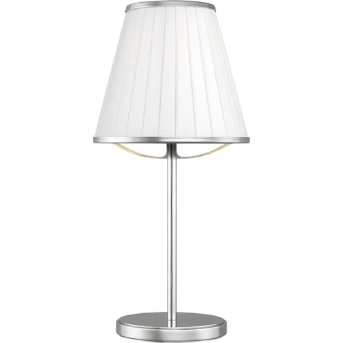 Esther 17 inch 9.00 watt Polished Nickel Table Lamp Portable Light