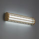 Signature Fortress LED 27 inch Aged Brass Bath Vanity & Wall Light, Schonbek Signature
