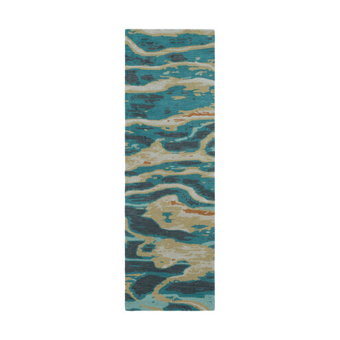 Artist Studio 36 X 24 inch Emerald/Olive/Taupe/Burnt Orange/Dark Brown Rugs, Wool