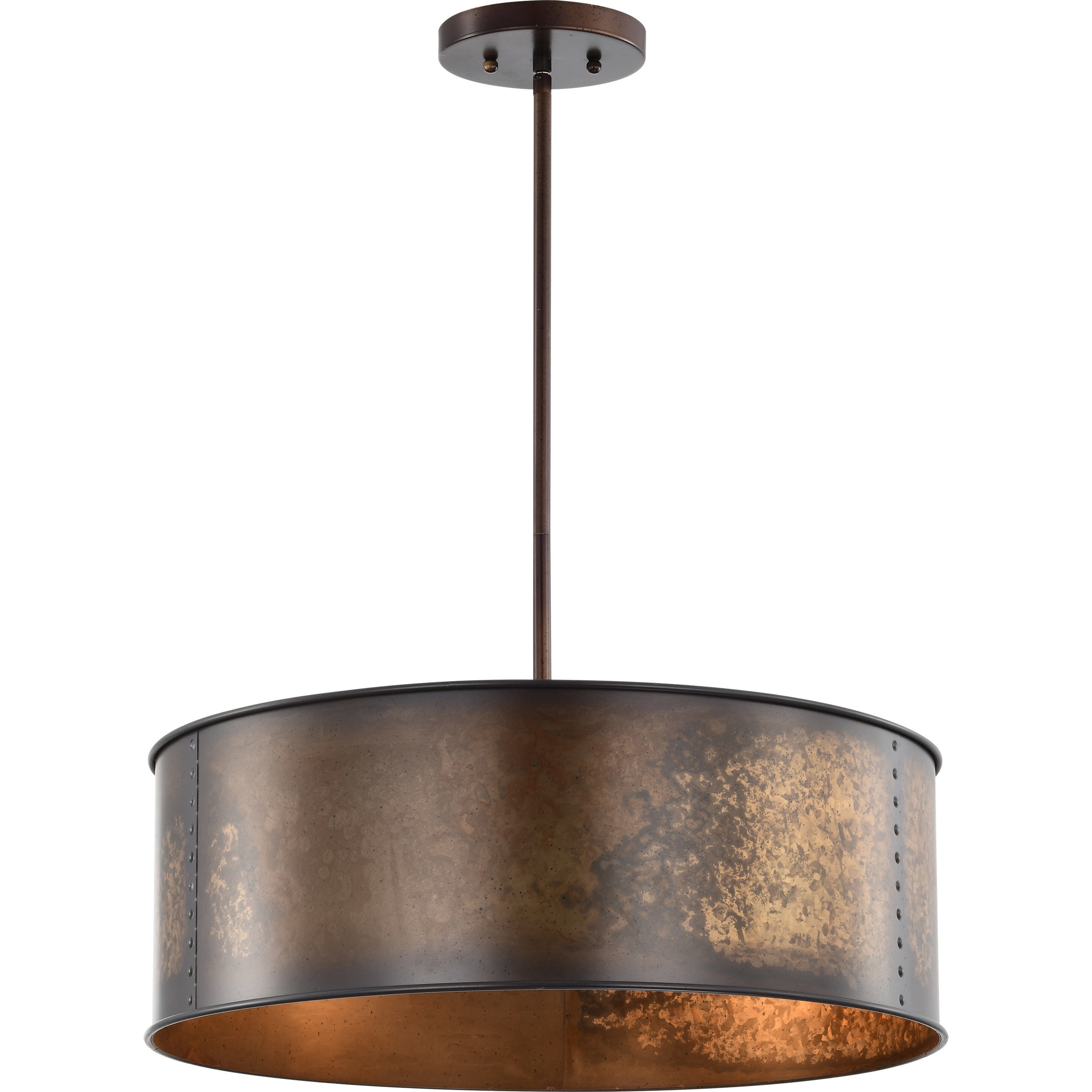 Kettle 4 Light 20 inch Weathered Brass Pendant Ceiling Light