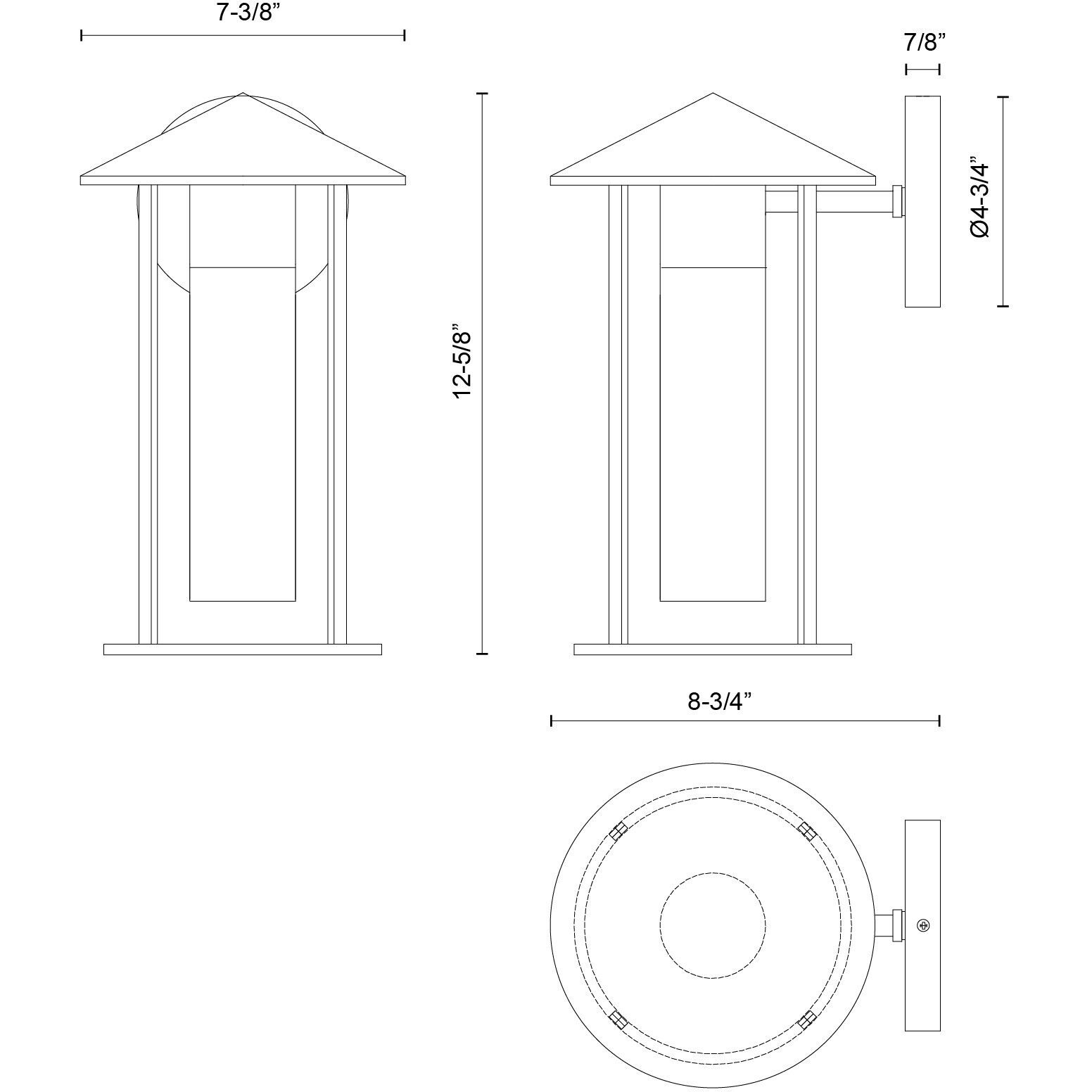 Alora Mood Tenko 1 Light 12.63 inch Black Exterior Wall