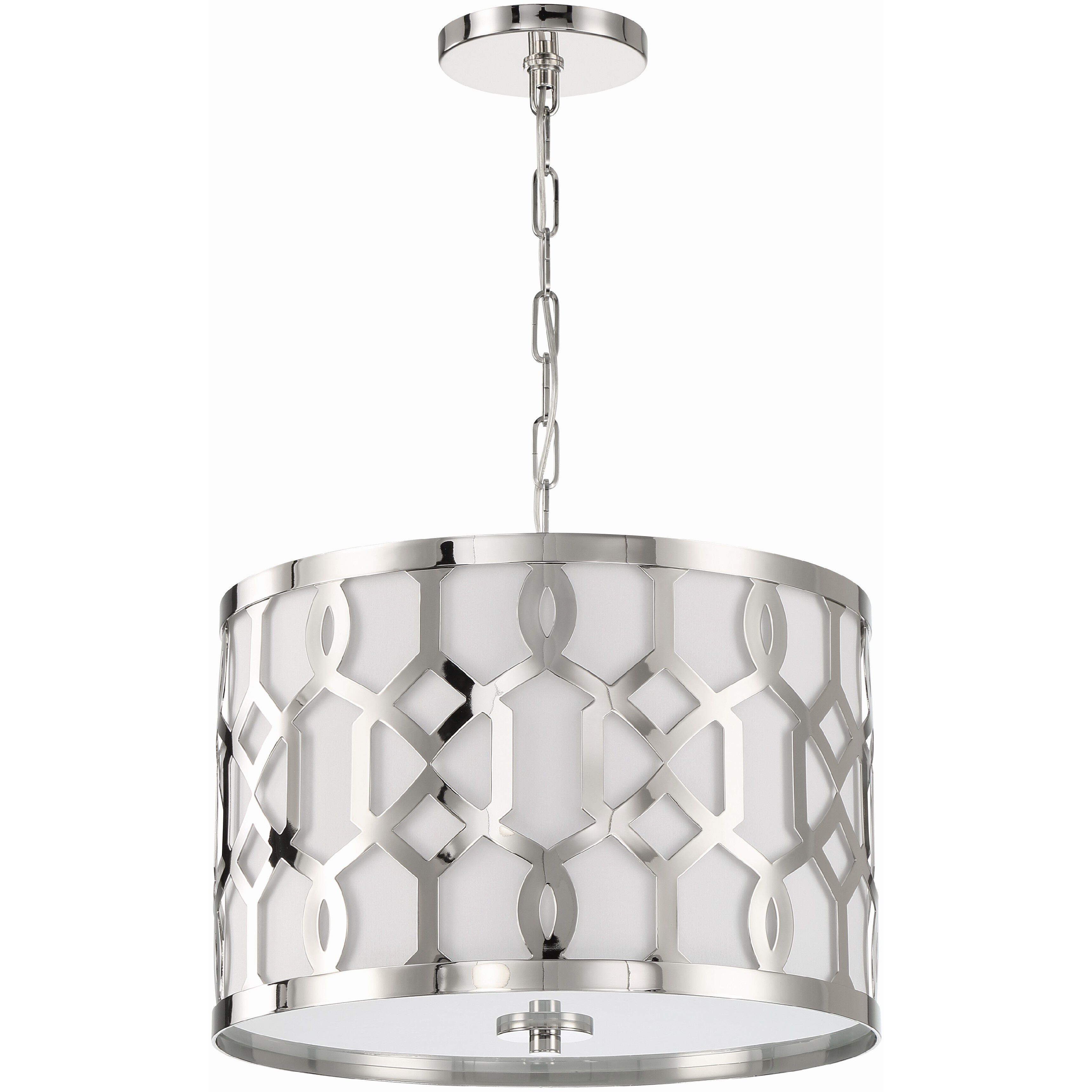 Jennings Pendant Ceiling Light in Polished Nickel