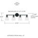 Baker 4 Light 32 inch Matte Black Vanity Light Wall Light