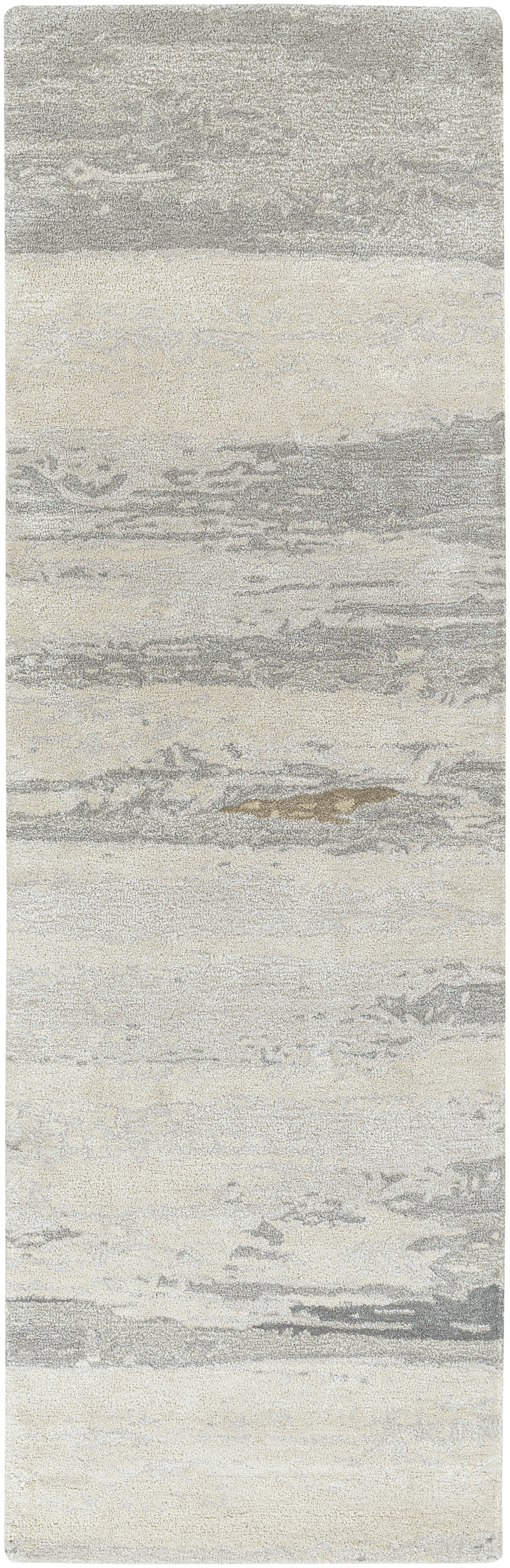 Kavita 96 X 30 inch Medium Gray Rug in 2.5 x 8, Runner