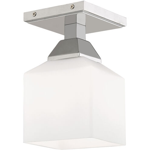 Aragon 1 Light 5 inch Polished Chrome Semi-Flush Mount Ceiling Light