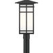 Grydton 1 Light 19.25 inch Dark Matte Black Outdoor Post Lantern