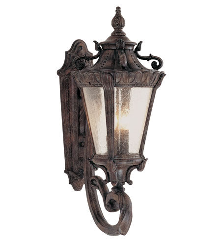Heritage 4 Light 29 inch Patina Outdoor Wall Lantern
