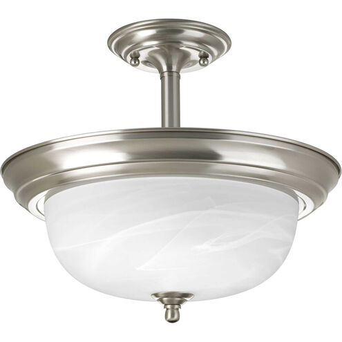Laurinda 2 Light 13.19 inch Brushed Nickel Semi-Flush Mount Convertible Ceiling Light