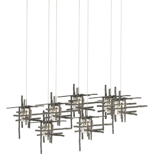 Tura 7 Light 53.6 inch Natural Iron Pendant Ceiling Light, Rectangular