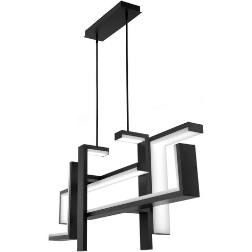 Jackal LED 7.75 inch Black Chandelier Ceiling Light
