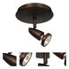 Mirage 1 Light 6 inch Bronze Flush Mount Ceiling Light