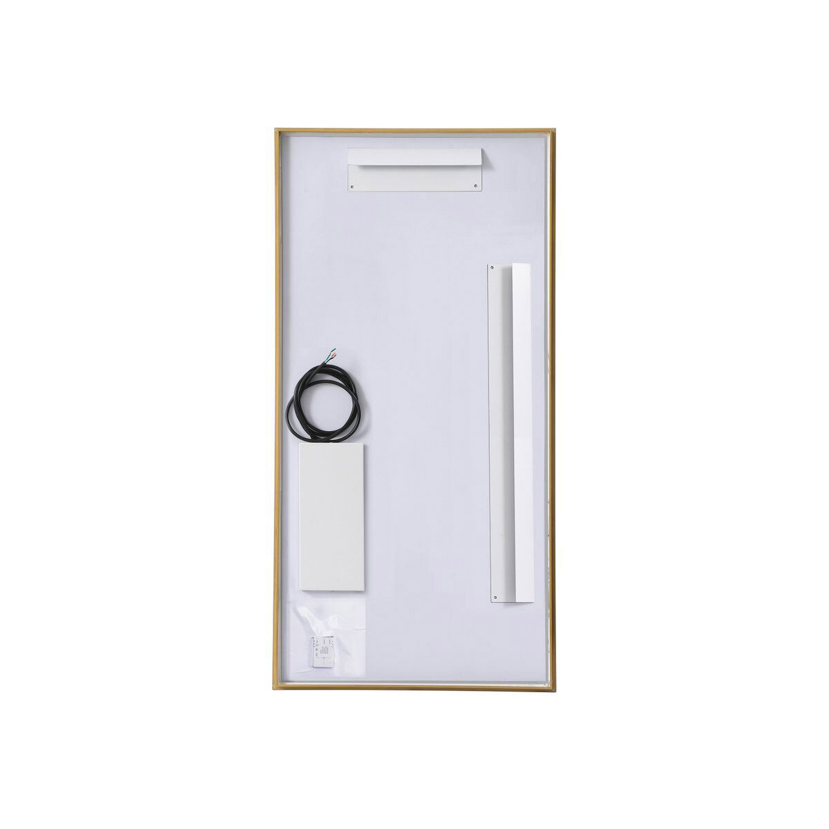 Pier 30 X 20 inch Brass LED Mirror