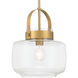Wickglow 1 Light 11 inch Legacy Brass Pendant Ceiling Light