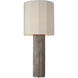 Anne-Marie Barton Fumar 29 inch 15.00 watt Ridged Graphite Table Lamp Portable Light