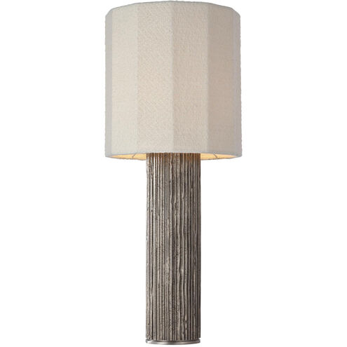 Anne-Marie Barton Fumar 29 inch 15.00 watt Ridged Graphite Table Lamp Portable Light