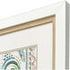 Coastline Green and Orange and Pink and Teal Framed Art