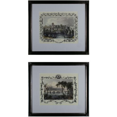 Etchings Antique Cream with Clear and Antique Silver Framed Wall Art