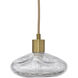 Reservoir 1 Light 7 inch Antique Brass Pendant Ceiling Light, Inline