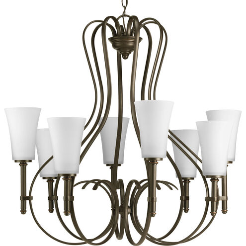 Flirt 8 Light 32 inch Antique Bronze Chandelier Ceiling Light