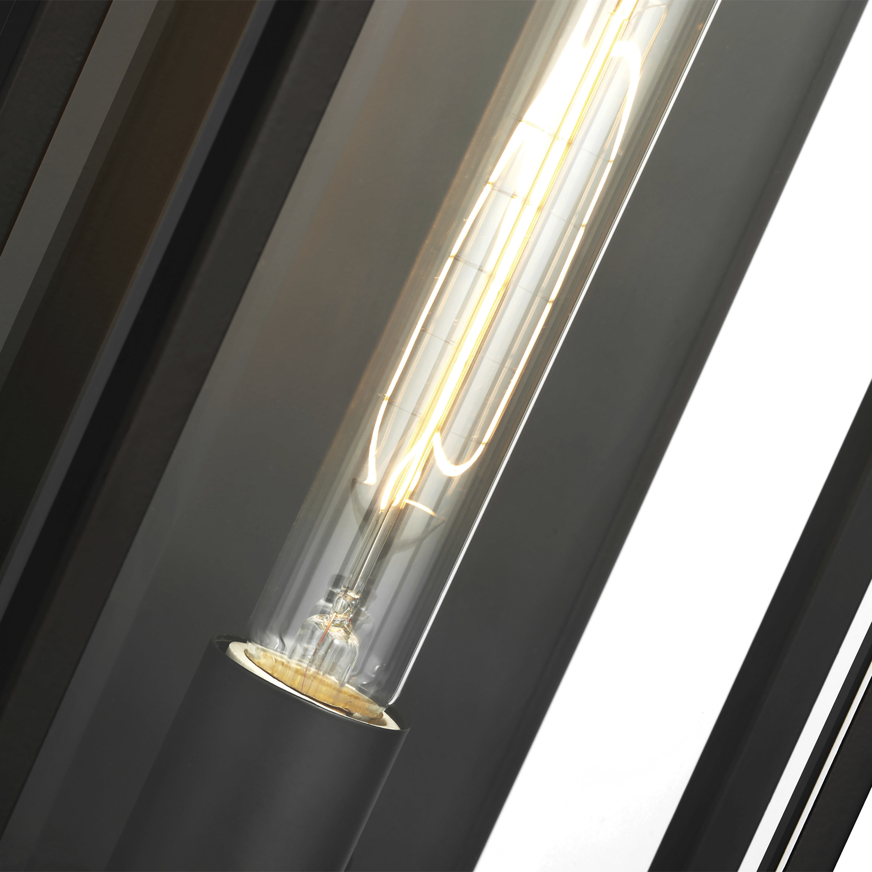 Exhibit 1 Light 20 inch Matte Black Outdoor Wall Sconce